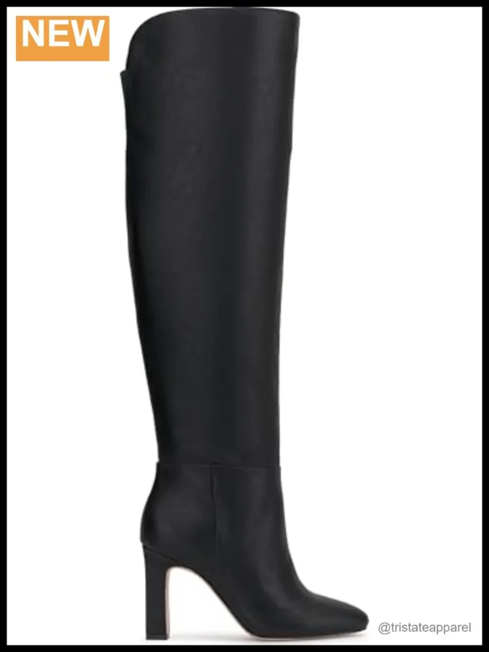 Wide Calf Over-the-Knee Faux Leather Equestrian Block Heel Boots